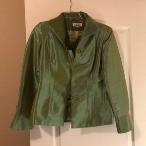 Metallic looking green jacket - never worn